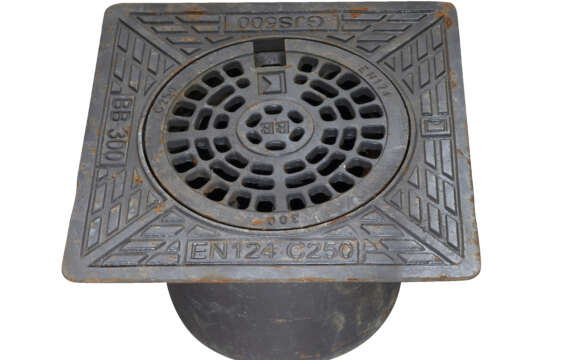 Lokk for stoppekran, i støpejern, stort