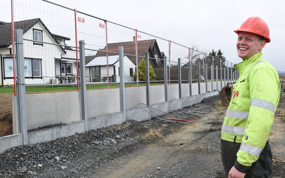 L element støyskjerm Brusand 8