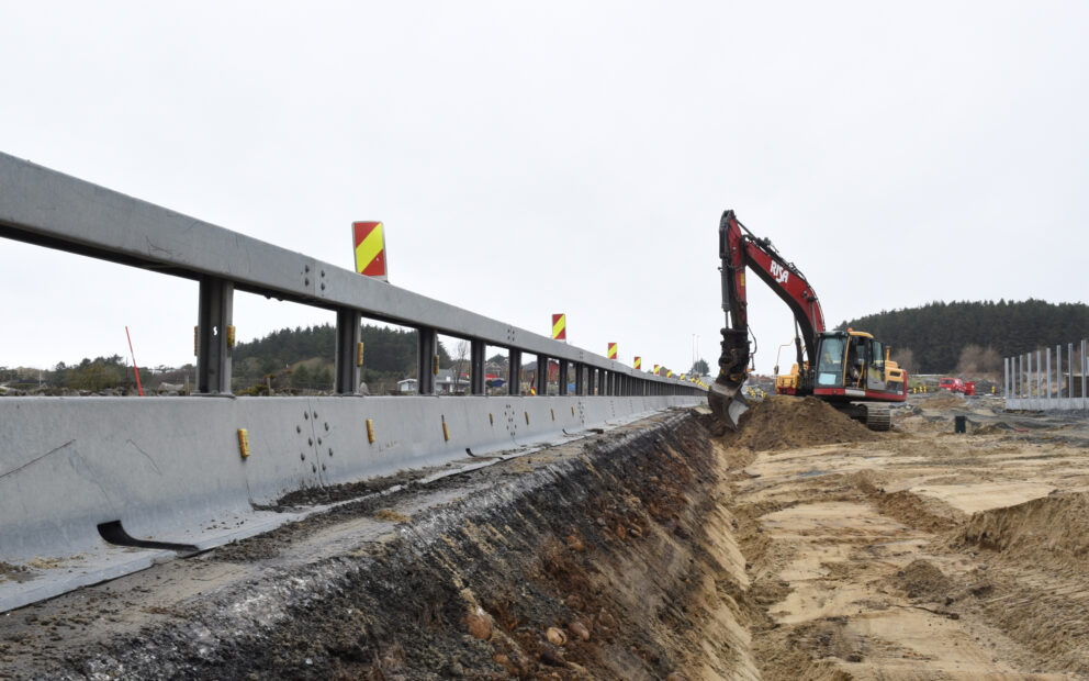 L element støyskjerm Brusand 10