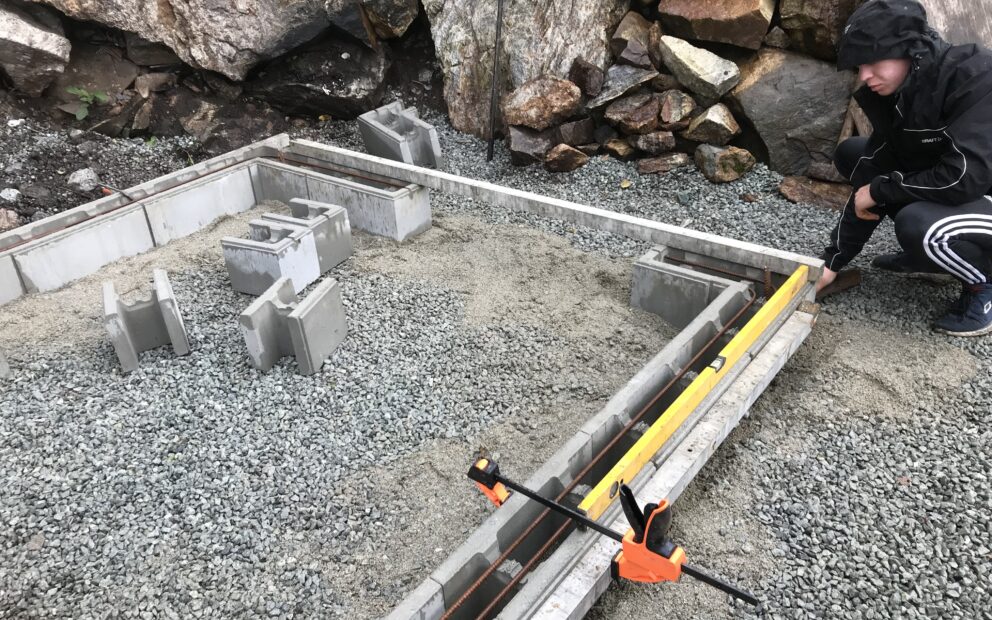 Forskalingsblokker til privat badstue 2