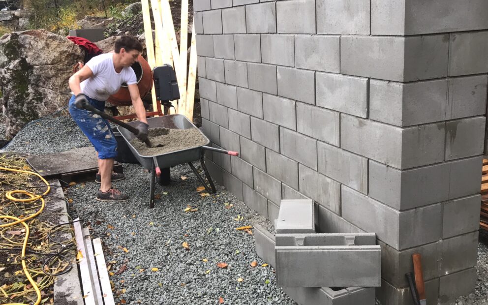 Forskalingsblokker til privat badstue 10