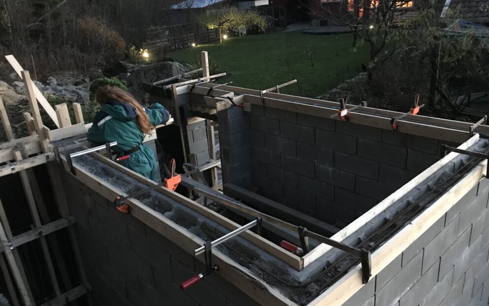 Forskalingsblokker til privat badstue 11