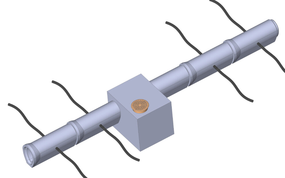Ill Qmax m sandfangkum og infiltrasjonsledninger