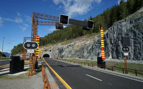 Euroskilt fundament ved veg 4