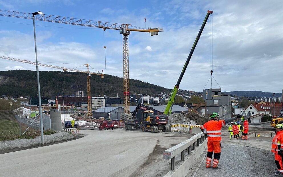 Arbeidsområdet til Veidekkes dobbeltsporprosjekt