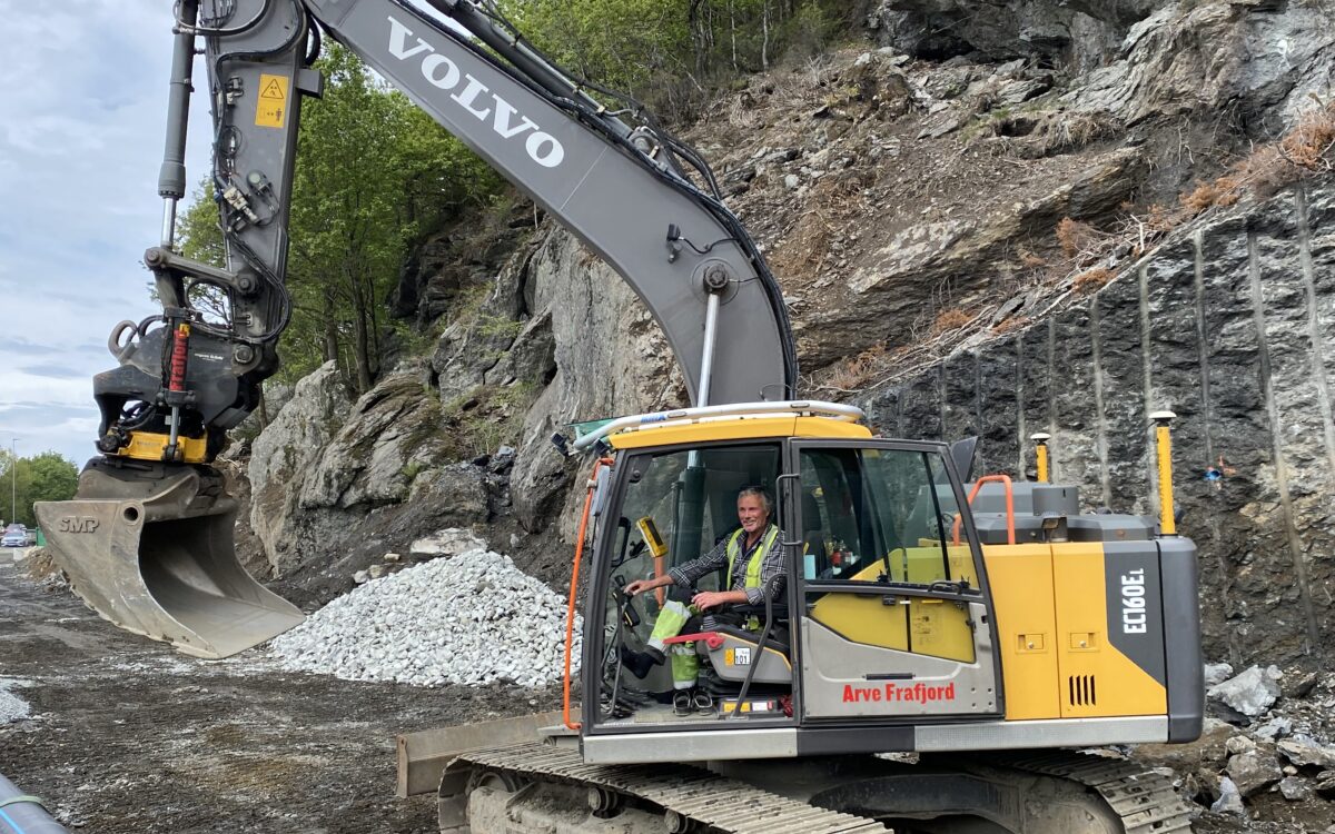 Bjelland bygger Sykkelsti VA Skjæveland 1