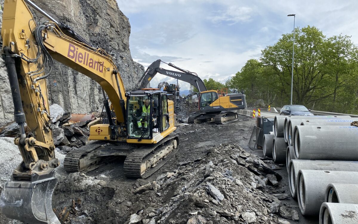 Bjelland bygger Sykkelsti VA Skjæveland 8