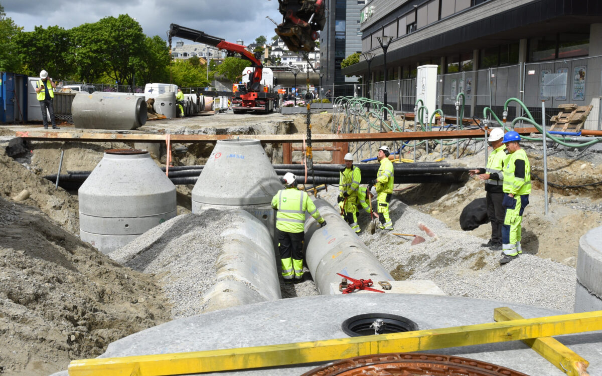 VA arbeid Sandnes sentrum 5