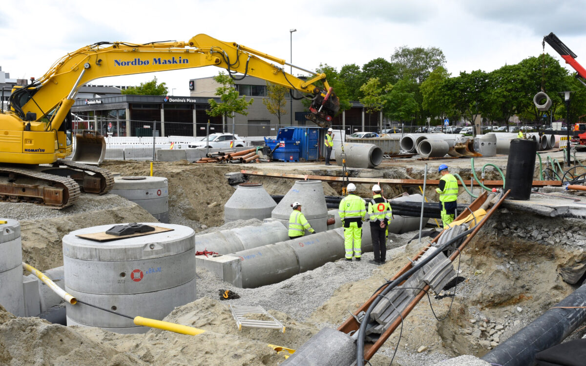 VA arbeid Sandnes sentrum 6