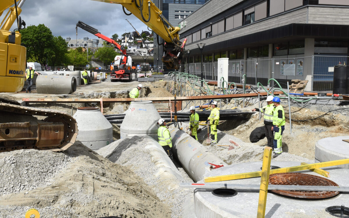 VA arbeid Sandnes sentrum