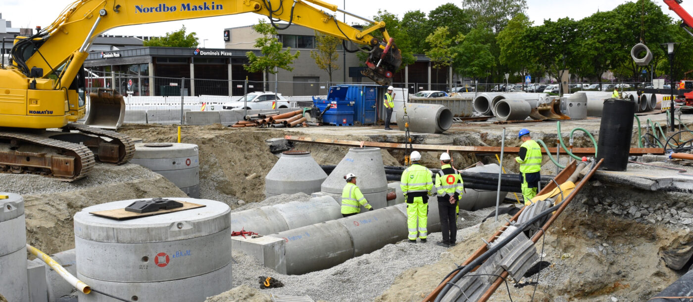 VA arbeid Sandnes sentrum 6