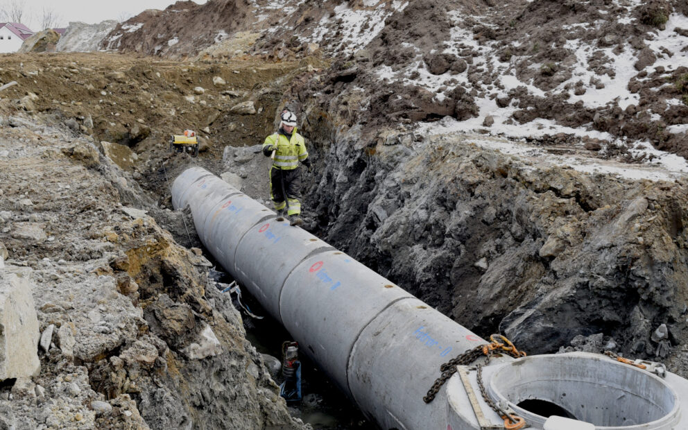Fotrør Mellemstrand Klepp m Asplan Viak 10