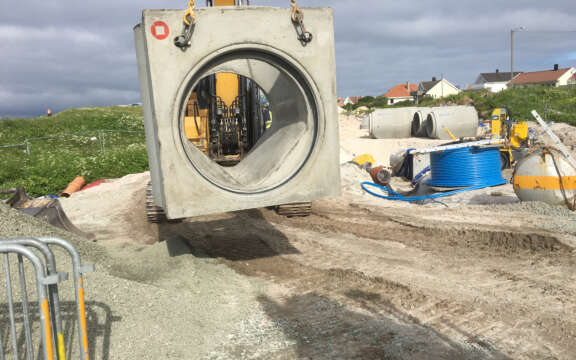 Fotrør kum Åkra Karmøy 3