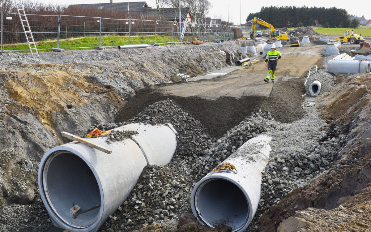 Massiv flomforebygging Vigrestad i Hå 21