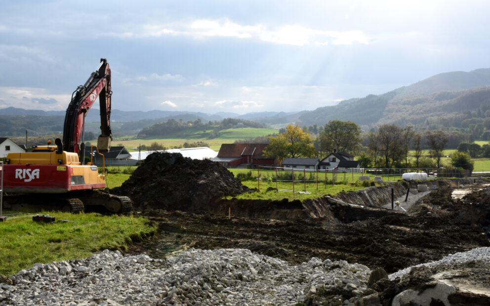 Blågrønn løsning med betong Hana 1