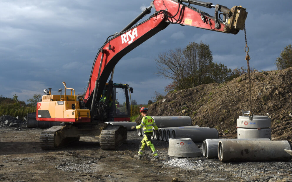 Blågrønn løsning med betong Hana 6