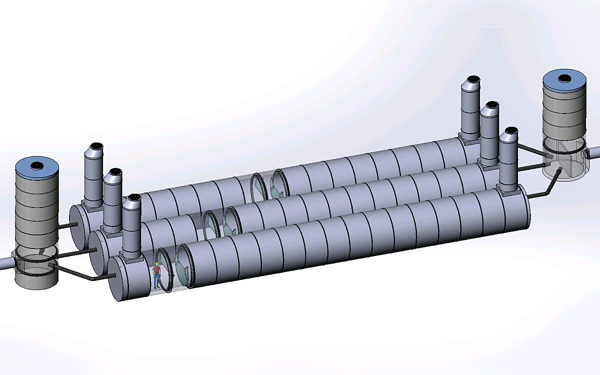 RV505 Fordrõy mag 3 streng DN2400 og mann